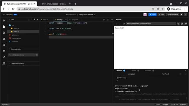4 - Un server simplu express. смотреть онлайн