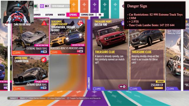 Forza Horizon 5 Carretera Speed Zone S2 998 Extreme Track Toys смотреть онлайн