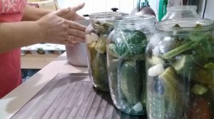 Заготовки на зиму. Квашенные огурцы с горчицей.