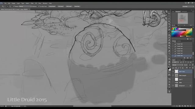 Speed Painting Dwarf Trouvaille. Рисуем иллюстрацию. CG Speedpaint смотреть онлайн