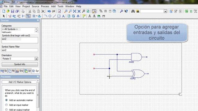 EC1723 Tutorial - Xilinx ISE 10.1: Introducción (Crear semisumador) смотреть онлайн