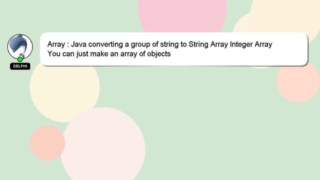 Array : Java converting a group of string to String Array Integer Array смотреть онлайн