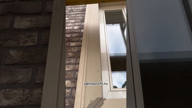 Наличник с откосом, декор окна