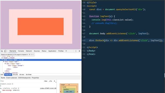 JavaScript Event Capture, Propagation and Bubbling - #JavaScript30 25/30 смотреть онлайн