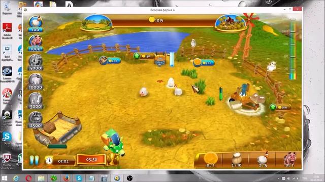 Игра Весёлая Ферма 4, как играть (прохождение начальных уровней) смотреть онлайн