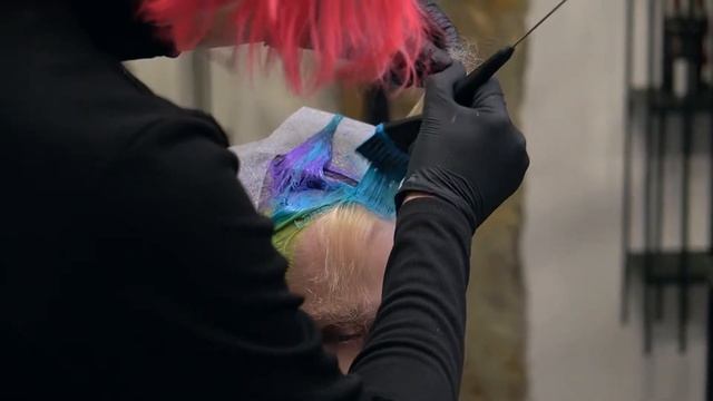 Haircut For THIN Hair | Grey + Northern Lights Hair Color