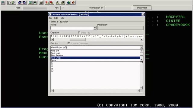 Manually editing macro scripts in IBM Personal Communications смотреть онлайн