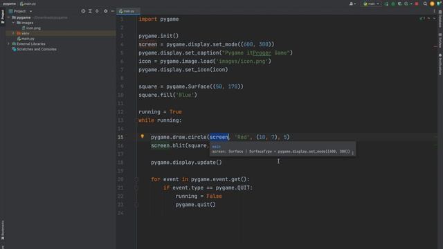 Игра на Pygame с нуля / Урок #3 – Добавление объектов на экран смотреть онлайн