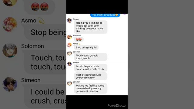 Solomon and Simeon prank Mammon?! // Crush - Tessa Violet // Obey Me texting story смотреть онлайн