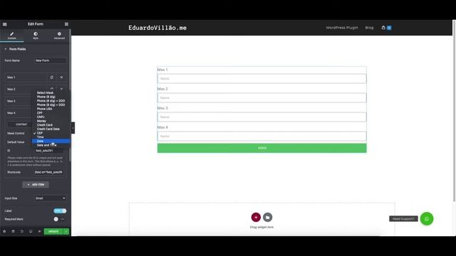 How to add input mask on Elementor Form [Free Plugin] смотреть онлайн