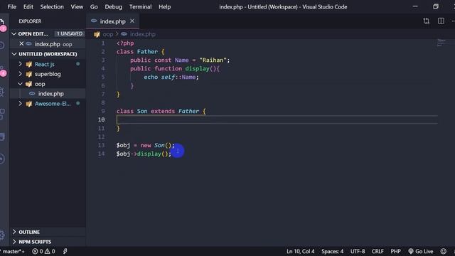 Bangla Object Oriented PHP Part-13 (const in oop) смотреть онлайн