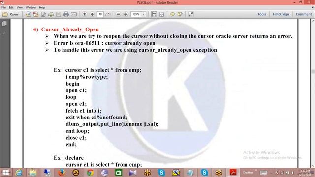 PLSQL Class 9 How to Work with PREDEFINED EXCEPTIONS in PLSQL смотреть онлайн