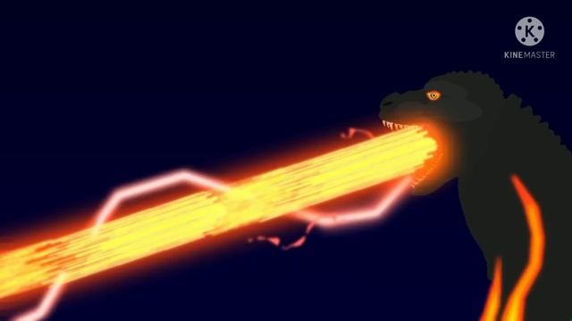 Godzilla Atomic Breath Evolution Stick Nodes (Animation). смотреть онлайн