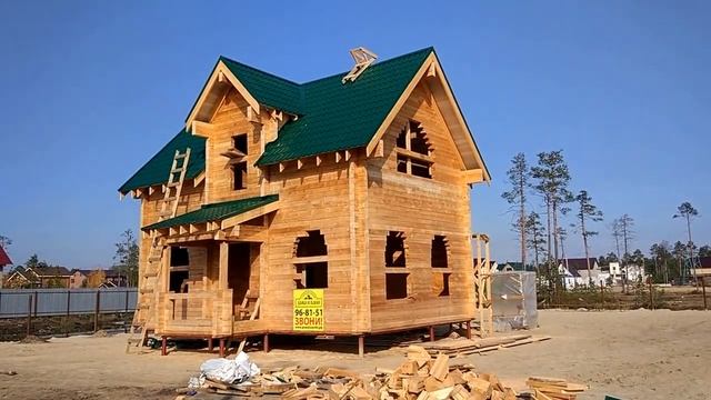 Дом семейный из проф.бруса 145х145. Кооператив Летние Юрты.Финал смотреть онлайн
