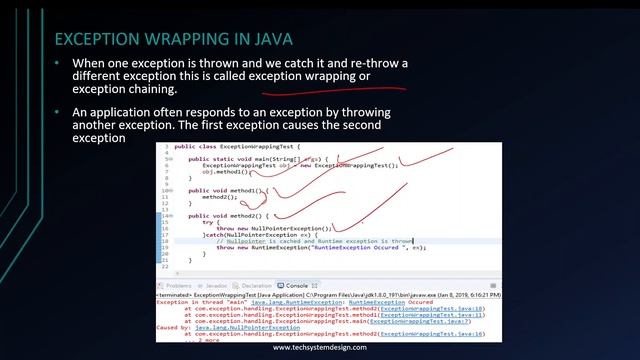 Exception Wrapping смотреть онлайн