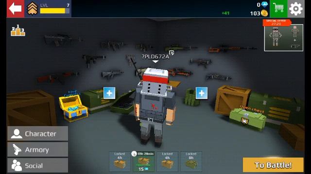 Покупаем новый гранатомет в игре Pixel Grand Battle 3D смотреть онлайн