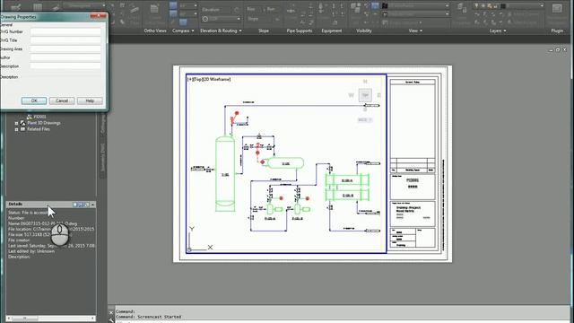 AutoCAD P&ID Access Drawing Properties смотреть онлайн
