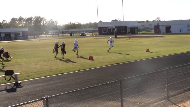 Brandon's 80 yard TD run York vs Magnolia смотреть онлайн