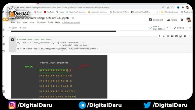 Lyrics Generator using LSTM/GRU - Artificial Intelligence смотреть онлайн