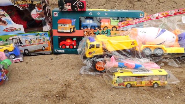 Big Dump Truck, PAW PATROL, Concrete Mixer, Tow Truck, Excavator, Dinosaur, Plane, Bus - REVIEW TOY смотреть онлайн