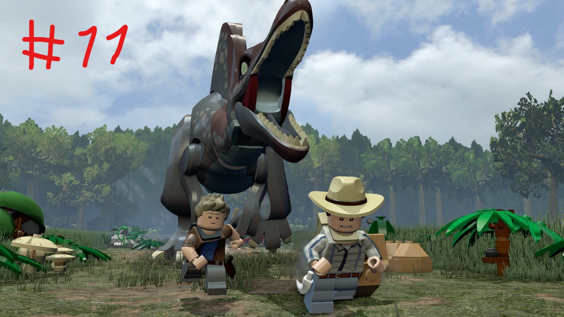 Lego jurassic world Прохождение Часть 11 - Место посадки смотреть онлайн