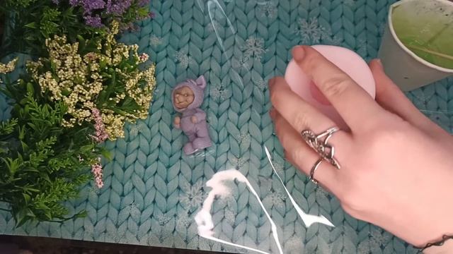 Силиконовая форма Мишка в костюме единорога . Saponelli