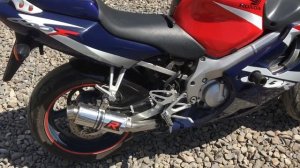 Honda CBR600f4i! Выхлоп Dominator GpEVO-1 c киллером и без него звук!