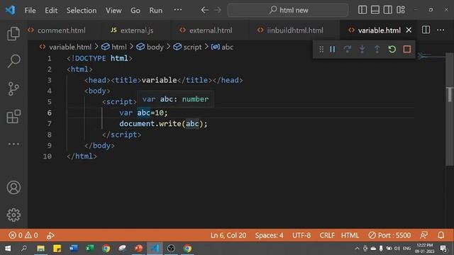 Variable in JavaScript | Rules to create variable in JS | JavaScript Tutorial in Hindi part 07 смотреть онлайн
