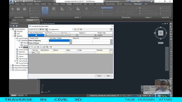 TRAVERSE ADJUSTMENT IN CIVIL 3D смотреть онлайн