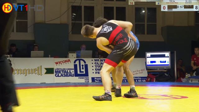 🤼 | Wrestling | 75kg GR: Leon Zoltan Racz (Thalheim) Vs. Erik Weiß (Frankfurt O./Eisenhüttenstadt)