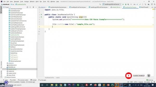 Java CSV Parser Tutorial Part 18 | How to Parse CSV File in Java