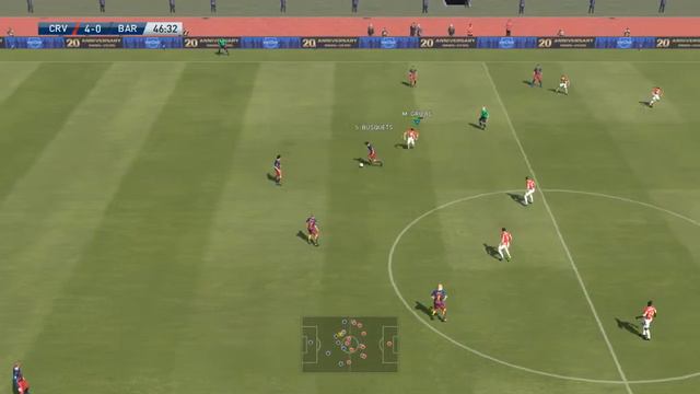 PES 2016, Crvena Zvezda - Barcelona смотреть онлайн