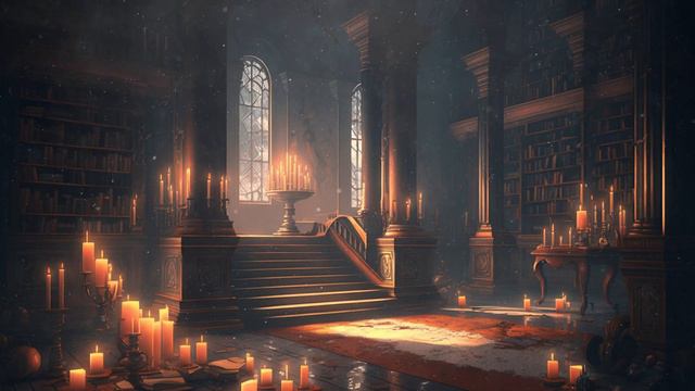 Hogwarts Library AMBIENT - 1 Hour Harry Potter Study & Sleep Mix | Melodic Mood смотреть онлайн