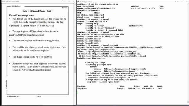 How to Install a Solaris 11 Kernel Zones - Lesson 2 The Installation смотреть онлайн