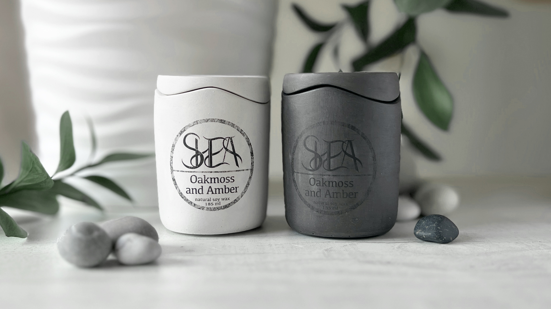 SHEA Свеча| Гипсовый стакан | Натуральный воск