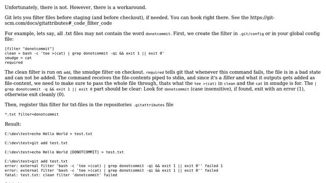 Software Engineering: Is it possible to run a git hook that is executed when adding a file? смотреть онлайн