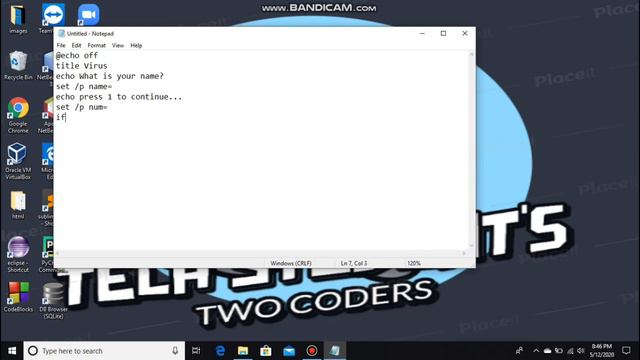 ShutDown Your friend's Computer using Fake Virus | Prank using BAT file | For more videos Subscribe смотреть онлайн