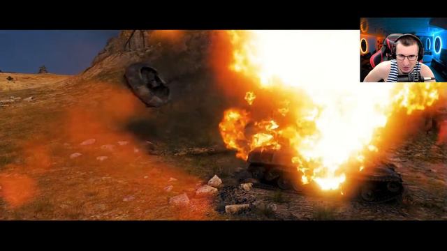 РЕАКЦИЯ БЛАДИ: World of Tanks Приколы #16💥Ваншоты●Падения смотреть онлайн