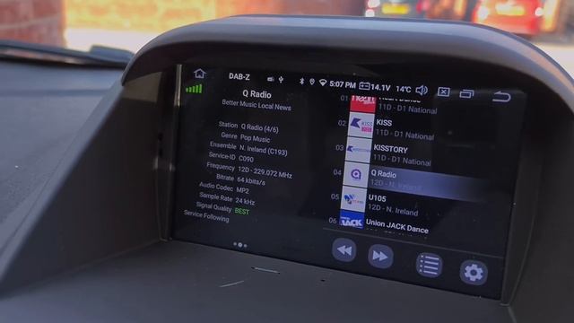 2015 Ford Fiesta ST DAB+ Android headunit original antenna смотреть онлайн