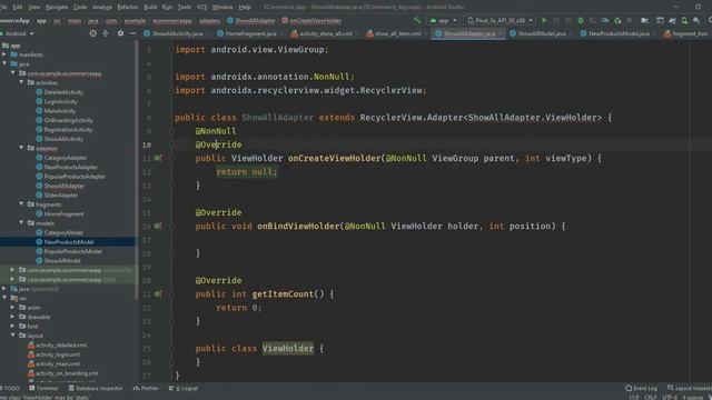 RecyclerView In Android Studio | How To Make ECommerce App | Adapter | java | Android Development смотреть онлайн