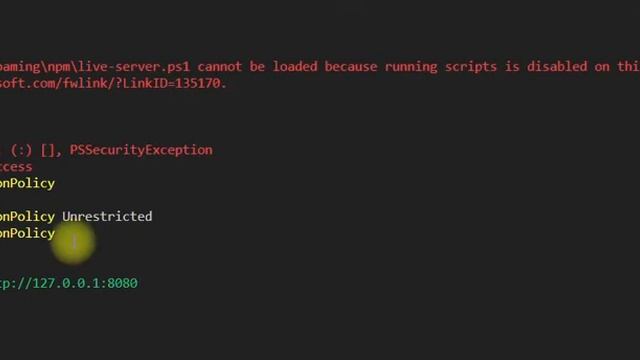 live-server.ps1 cannot be loaded because running scripts is disabled on this system. смотреть онлайн