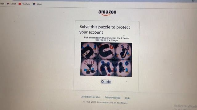 Solve This Puzzle To Protect Your Account Amazon | How to Do Pick The Shadow that Matches the icons смотреть онлайн