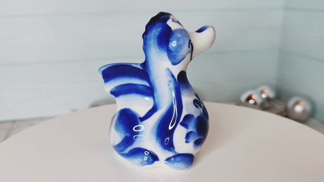 Фигурка новогодняя дракон символ года 2024 гжель (Ozon арт. 1247324118) смотреть онлайн