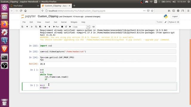 Extracting custom frames per second from a Video using opencv-python смотреть онлайн