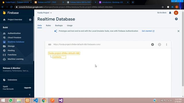 Firebase and PHP - CRUD Part 3: How to insert data in firebase in PHP and Form Design in bootstrap смотреть онлайн