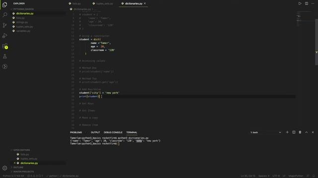 Python Basics #5 Dictionaries смотреть онлайн