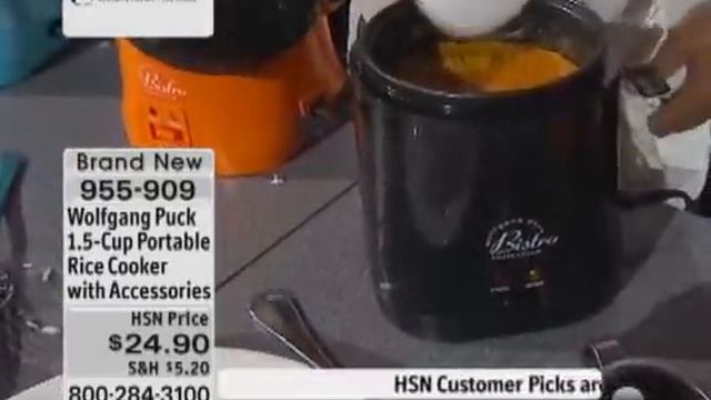 Wolfgang Puck 1.5-Cup Portable Rice Cooker with Accessor... смотреть онлайн