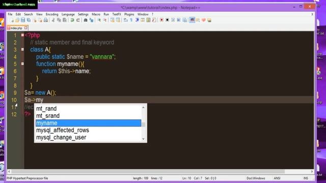 Lesson 51 Static Member and Final Keyword смотреть онлайн