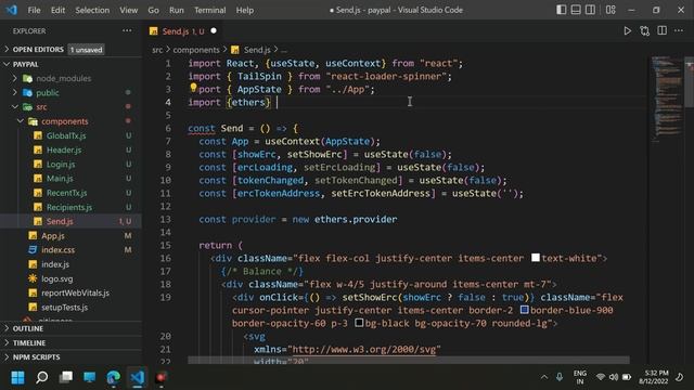 Creating Paypal of Web3 - Solidity, Ethers, React, Tailwindcss | English смотреть онлайн