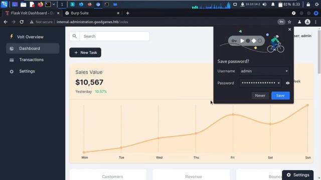Hack The Box - GoodGames - Walkthrough смотреть онлайн